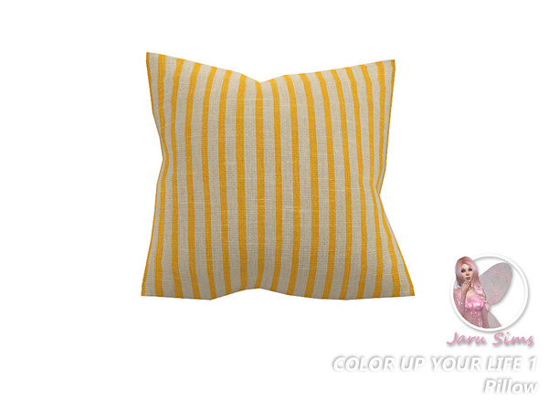 Sims 4 — Color up your life 1 - Pillow by Jaru_Sims — A dinig room set in bright colors. Have fun! Set Contains: