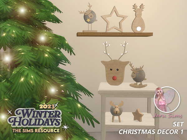 Sims 4 — Christmas decor 1 by Jaru_Sims — I wish you all a Merry Christmas and a Happy New Year Have fun with this decor