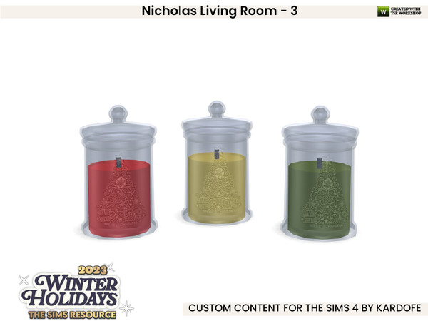 Sims 4 — kardofe_Nicholas Living Room_Jar with candle by kardofe — Third and final part of the Nicholas Living Room, in