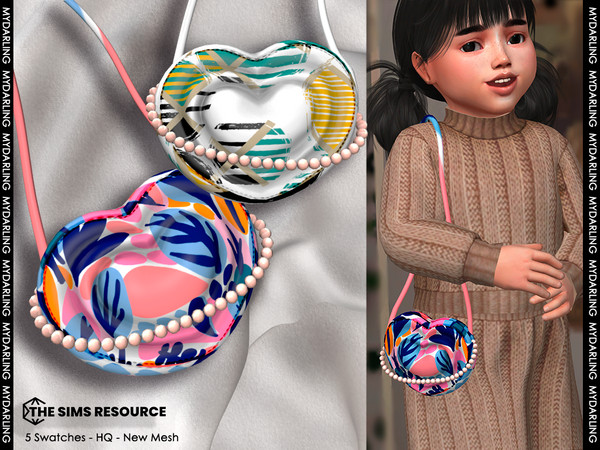Sims 4 — shoulder heart bag NA431 Toddler by Mydarling20 — new mesh