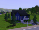 Sims 3 — Blue 1 Story House - 2br, 1ba by PlayerNamedSam — This base game 1 story house feaatures an open layout with a