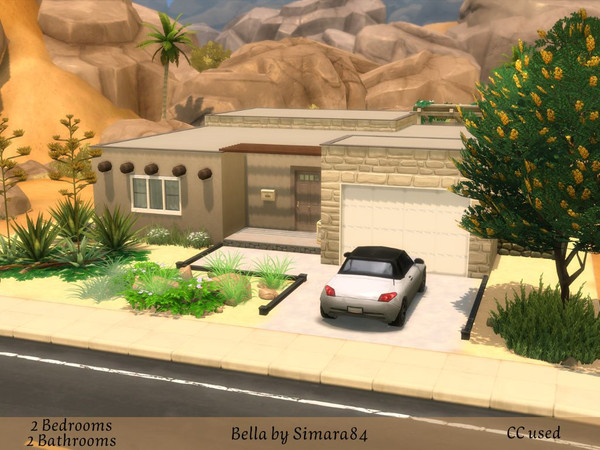Sims 4 — Bella by Simara84 — A modern House with 2 Bedrooms and 2 Bathrooms