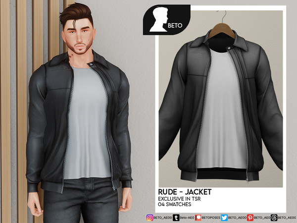 The Sims Resource - Rude (Jacket V1)
