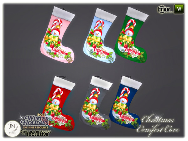 Sims 4 — Christmas Comfort Cove sock only for fireplace by jomsims — The warm harmony of Christmas. Immerse yourself in