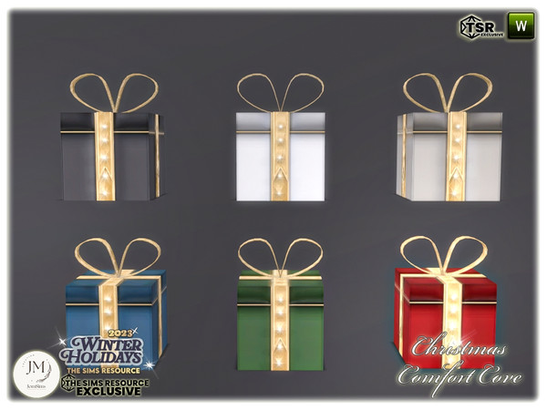 Sims 4 — Christmas Comfort Cove deco gift3 by jomsims — The warm harmony of Christmas. Immerse yourself in enveloping