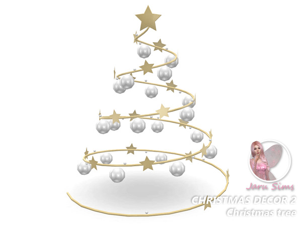 Sims 4 — Christmas decor 2 - Christmas tree| jarusims by Jaru_Sims — I wish you all a Merry Christmas and a Happy New