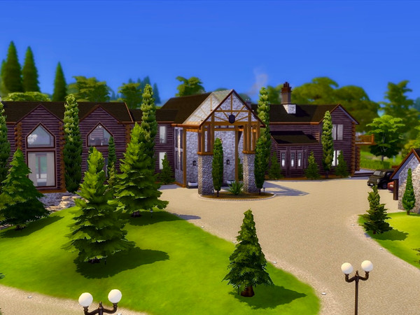 Sims 4 — Mega Luxury Mansion no cc by Li_G_B_L — We are glad to meet you in this wonderful place! A home built in the