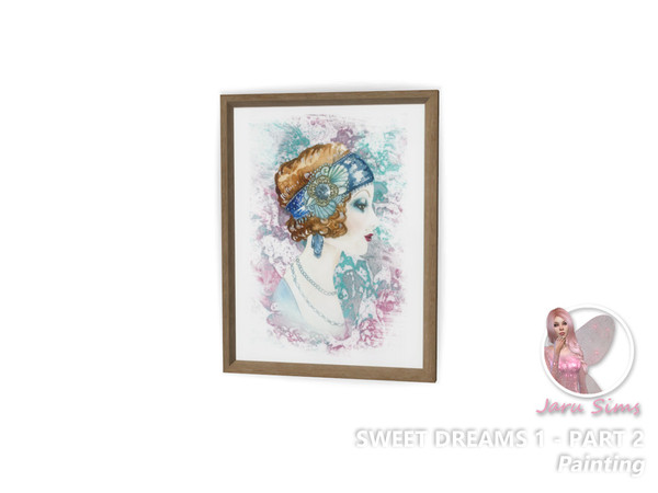 Sims 4 — Sweet Dreams 1 - Painting| jarusims by Jaru_Sims — Part 2 with a bedroom decor. Have sweet dreams with this