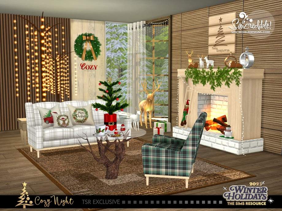 SIMcredible!'s Cozy Night- Armchair - Christmas 2023