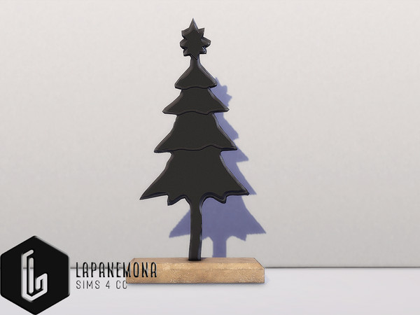 Sims 4 — Merry goth Christmas tree deco by Lapanemona — O Christmas Tree, O Christmas tree,