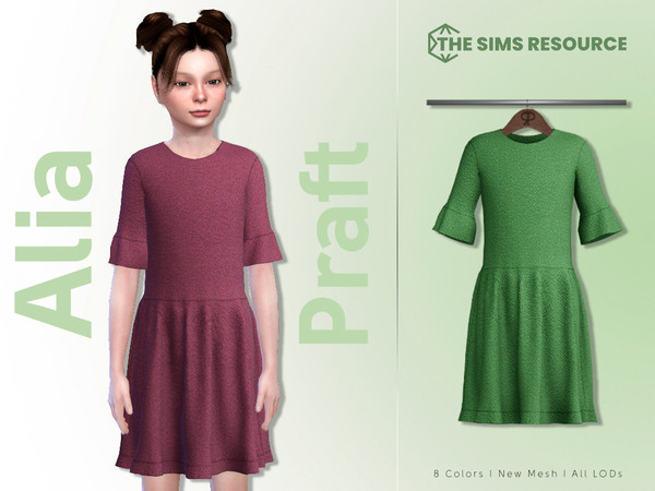 Sims 4 — Alia by Praft — - 8 Colors