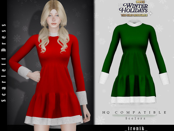 The Sims Resource - Scarlett Dress