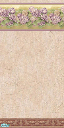 Sims 2 — Flora Wall Set - Wall 3 by filizk — 3 floral wallpapers for your country houses. With these wallpapers, you can