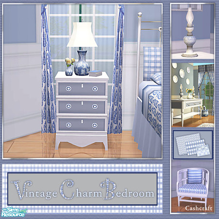 Sims 2 — Vintage Charm Bedroom - Nightstand Recol by Cashcraft — A mixture of vintage and traditional furniture makes for