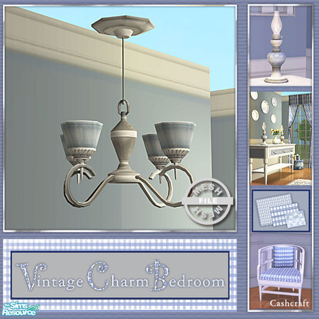 Sims 2 — Vintage Charm Bedroom - Chandelier Mesh by Cashcraft — A mixture of vintage and traditional furniture makes for