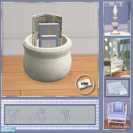 Sims 2 — Vintage Charm Bedroom - Bookcase Univ Recol by Cashcraft — A mixture of vintage and traditional furniture makes