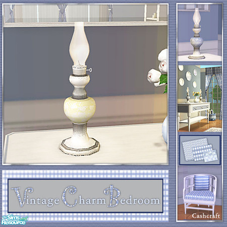 Sims 2 — Vintage Charm Bedroom - Oil Lamp Recol by Cashcraft — A mixture of vintage and traditional furniture makes for a