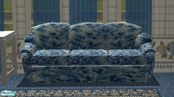 Sims 2 — Blue Moon Living - Sofa by Riverwillows — Soothing and serene, a nice living room set done in soft blues,
