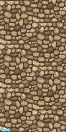 Sims 2 — Backwoods Stone Wall by kittyispretty69 — A rustic stone wall to accent a beautiful log cabin home.