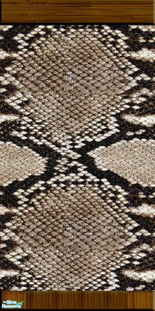 Sims 2 — Snake 1 by Lorah — Snake skin set in black, cream and brown.