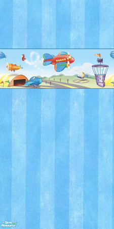 Sims 2 — Airplanes blue by devilishdawn — As name implies