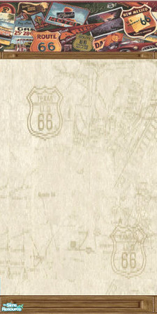 Sims 2 — Route 66 by devilishdawn — Route 66 border on route 66 paper