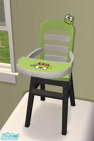 Sims 2 — Keroppi Highchair (Recolor) by NoFrills — Recolor of item #334596