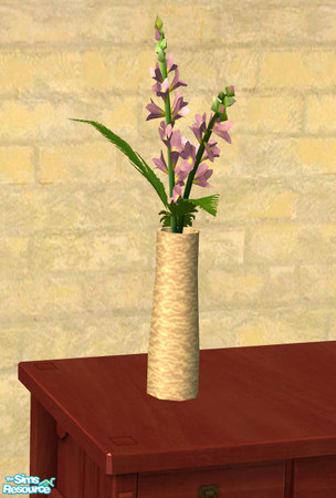 Sims 2 — purple flowers/ yellow structure vase by Sophel21 — 7 vases with flowers - perfect for home deco or business.