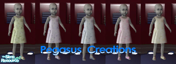 Sims 2 — Butterfly Kisses Collection V by pegasussims — A beautiful group of dresses for your little one.