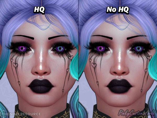 Sims 4 — FantasyEyes N1 - Nimue Heterochromia Infant.package by PinkyCustomWorld — Colorful fantasy eyes in a wide