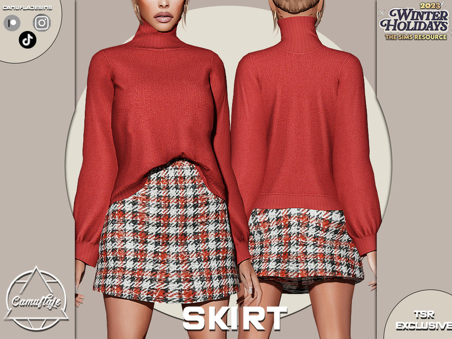 The Sims Resource - SET 371 - Skirt