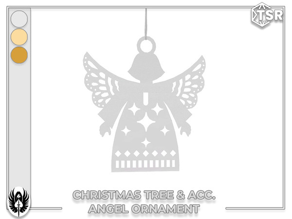 Sims 4 — Nemesis_im - Christmas Tree & Acc. Angel Ornament by nemesis_im — Sets of furniture from Christmas Tree