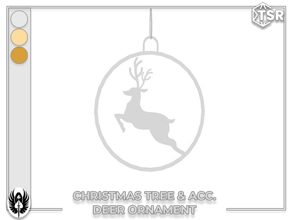 Sims 4 — Nemesis_im - Christmas Tree & Acc. Deer Ornament by nemesis_im — Sets of furniture from Christmas Tree &