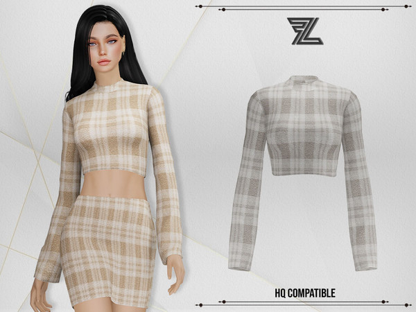 Sims 4 — Cory Set Top by ForLima — 8 Colors