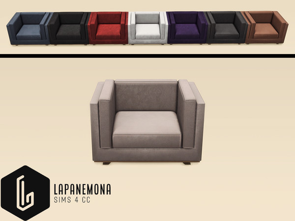 Sims 4 — The cat's urban armchair by Lapanemona — Everything belongs to the cat. This set is ideal for cat lovers who