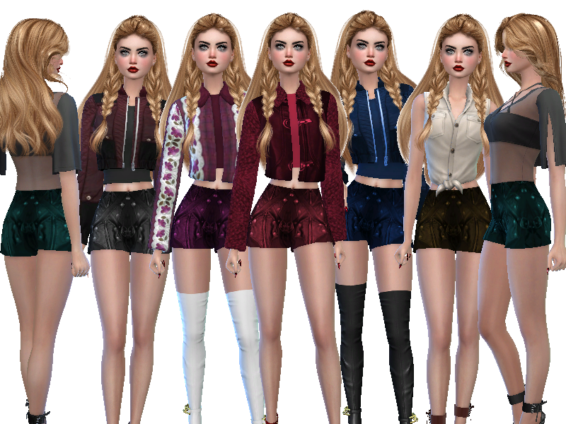 The Sims Resource - Strapped leather short