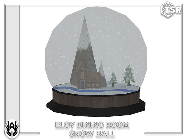 Sims 4 — Nemesis_im - Eloy Dining Room Acc. Snow Ball by nemesis_im — Sets of furniture from Eloy Dining Room Acc. Set