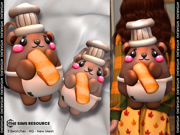 Sims 4 — child bear chef backpack NA540 by Mydarling20 — new mesh