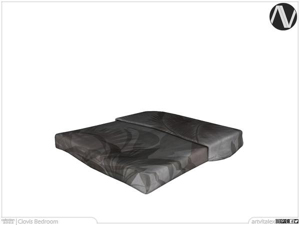 Sims 3 — Clovis Bed Blanket by ArtVitalex — Bedroom Collection - Belong to 2023 All Rights Reserved. ArtVitalex@TSR -