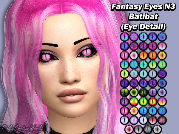 Sims 4 — [PATREON]Fantasy Eyes N3 - Batibat (Eye Detail) by PinkyCustomWorld — Beautiful fantasy eyes with reptile like