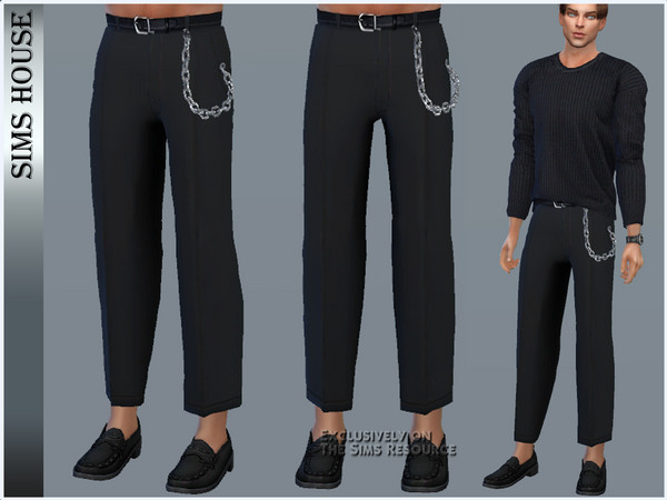 The Sims Resource - MEN'S PANTS WITH CHAIN