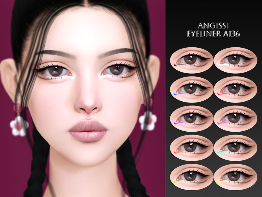 The Sims Resource - Eyeliner A136