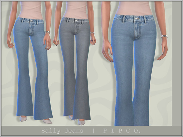 The Sims Resource - Sally Jeans (Flared).