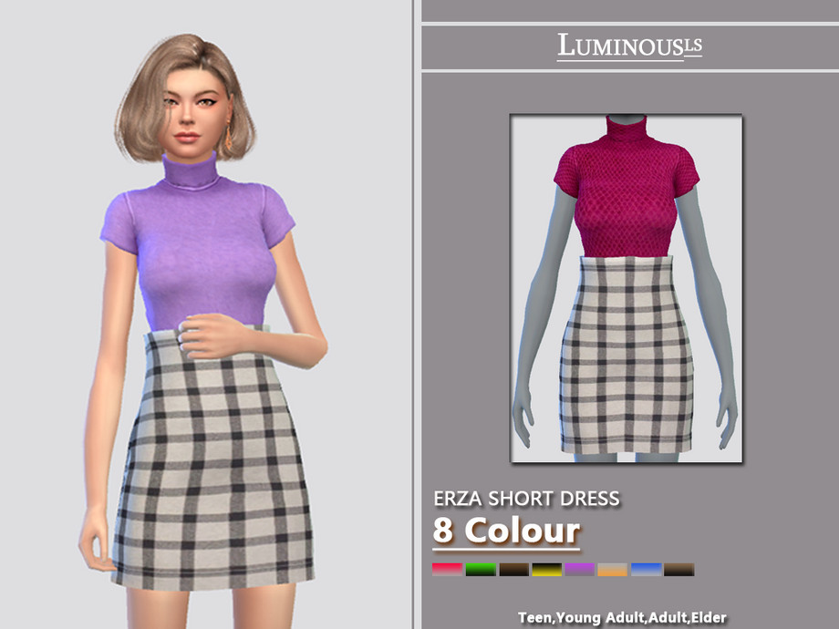 The Sims Resource - ERZA SHORT DRESS