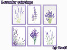Sims 4 — Lavender paintings by Uvcsi — 6 variations