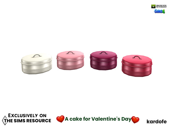 Sims 4 — kardofe_A cake for Valentines Day_Flour box by kardofe — Large, decorative flour tin, in four colour options