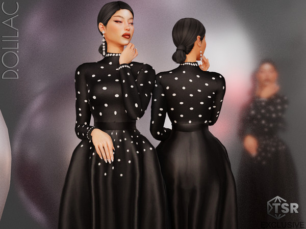 Sims 4 — Polka Dot Sweater [SET] DO0188 by DOLilac — Custom thumbnail