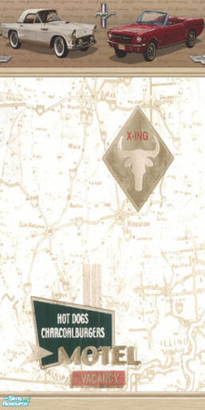 Sims 2 — Fords by devilishdawn — A border with old fords 