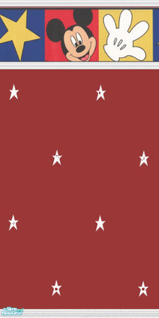 Sims 2 — Mickey red by devilishdawn — Mickey mouse border