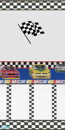 Sims 2 — Nascar flag by devilishdawn — Nascar border with flag